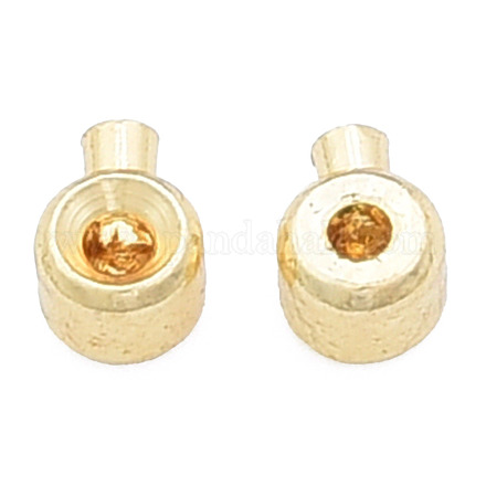 Зажимные бусины из латуни KK-N259-07-1