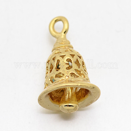 Латунные подвески-колокольчики KK-F0293-09-1
