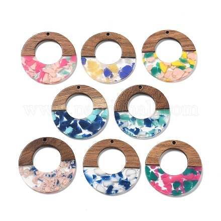 Подвески из смолы и ореха FIND-R051-13-1