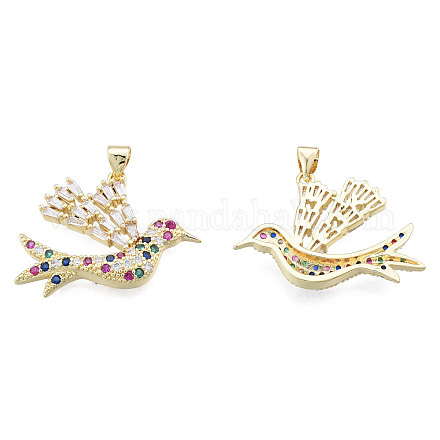 Латунные подвески из микро-паве ZIRC-N039-247-1