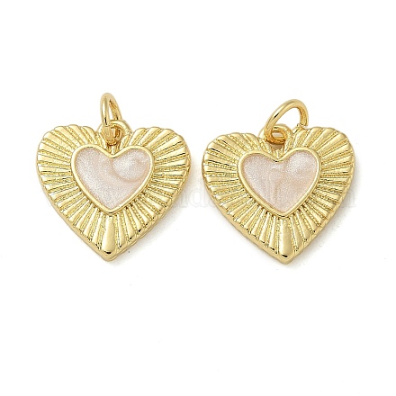 Подвески из латуни с покрытием из эмали KK-K392-34G-02-1