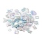 DIY Baroque Jewelry Making Finding Kit, Including Gradient Acrylic Charms and Beads, Mixed Shapes, Light Blue, 8.5~34.5x8.5~34.5x2~10mm, Hole: 1.4~2.7mm, 1086pcs/500g