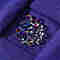 20Pcs Transparent Spray Painted Glass Charms, AB Color Plated, Teardrop, Dark Slate Blue, 9x6x6mm, Hole: 1mm