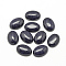 Synthetic Blue Goldstone Cabochons, Dyed, Oval, 14x10x4~5mm