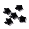 Natural Obsidian Beads, No Hole/Undrilled Beads, Star, 29.5x31~31.5x7~8mm