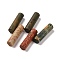 Natural Red Line Jasper Pendants, Column, 34~36x10~10.5mm, Hole: 2mm