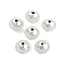 CCB Plastic Beads, Round, Platinum, 15.5x11.5mm, Hole: 2mm, about 490pcs/500g