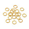 304 Stainless Steel Open Jump Rings, Real 18K Gold Plated, 5x0.7mm, Inner Diameter: 3.5mm