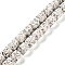 Imitation Bodhi Handmade Porcelain Beads Strands, Hexagon, Snow, 8x6.5mm, Hole: 1mm, about 48pcs/strand, 15.16''(38.5cm)