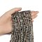 Natural Labradorite Beads Strands, Faceted Rondelle, 5x3mm, Hole: 0.8mm, about 113pcs/strand, 15.35''(39cm)