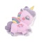 Flocky Resin Pendants, Unicorn, Purple, 53x57x17mm, Hole: 3mm