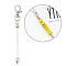 Alloy Beadable Pendant Decorations, Platinum, 12.2cm
