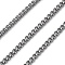 304 Stainless Steel Link Chains, Unwelded, with Spool, Stainless Steel Color, 3x2.5x2mm