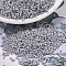 MIYUKI Delica Beads, Cylinder, Japanese Seed Beads, 11/0, (DB1598) Matte Opaque Ghost Gray AB, 1.3x1.6mm, Hole: 0.8mm, about 2000pcs/10g