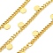 304 Stainless Steel Link Chains, Soldered, with Spool, Round, Real 18K Gold Plated, 6mm