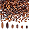 AHANDMAKER 240 Pcs Natural Oval Wood Beads, 6 Style Dyed Wooden Spacer Beads, Tiny Wooden Tube Beads Loose Beads for DIY Craft Necklace Bracelet Earring Jewelry Making, Hole: 2mm