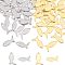 UNICRAFTALE about 60pcs 2 Colors Fish Charm Stainless Steel Pendants Fish Dangle Charm Animal Charm for DIY Dangle Jewelry Making 12x6x0.6mm