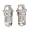 Brass Beads, Long-Lasting Plated, Platinum, 13x7x7mm, Hole: 2mm