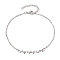 Tarnish Resistant 304 Stainless Steel Dolphin Link Anklets with Cable Chains, Stainless Steel Color, 9 inch(22.7cm)
