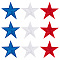 GORGECRAFT 90PCS Pentagram Patriotic Iron on Patches Embroidery Star Cloth Patch Independence Day Patches Sew on Appliques Fabric Stars Stickers for Clothing Jackets Backpack Repairing Decorations