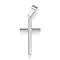 Tarnish Resistant 304 Stainless Steel Pendants, Cross, Stainless Steel Color, 34x17x3mm, Hole: 9x4mm
