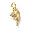 Rack Plating Brass Micro Pave Cubic Zirconia Charms, Cadmium Free & Lead Free, Long-Lasting Plated, Teapot, Real 18K Gold Plated, 12.5x6.5x3mm, Hole: 3.5mm