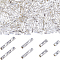 CREATCABIN 1840Pcs 4 Sizes Silver Twisted Bugle Beads 5/6/9/12mm Glass Metallic Bugle Beads Long Tube Seed Beads Loose Spacer Bead Mini Lustered for Craft Bracelet Necklace Earring Jewelry Making