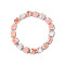 Square Synthetic Imperial Jasper Beaded Bracelets for Women Men, 7-1/8 inch(18cm)
