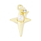 Rack Plating Alloy Rhinestone Pendants, with Imitation ABS Pearls, Cadmium Free & Nickel Free & Lead Free, Star, Golden, 19x12x6mm, Hole: 1.6mm
