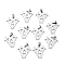 Tarnish Resistant Boy Jewelry Original Color 201 Stainless Steel Triangle Knot Pendants, Stainless Steel Color, 31x35x1.5mm, Hole: 4x9mm