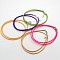 Waxed Cord Necklace Making, with Brass Lobster Claw Clasps and Brass Tail Chains, Mixed Color, 18 inch
