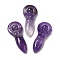 Natural Amethyst Pendants, Goddess Charms, 43~43.5x18.5~19x7~8.5mm, Hole: 11.5x1.5mm