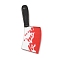 Halloween Printed Opaque Acrylic Pendants, Knife, Tool, 47x17.5x4mm, Hole: 1.8mm