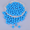 Round Silicone Focal Beads, Cornflower Blue, 15mm, Hole: 2mm