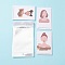 20Pcs Cardboard Jewelry Display Cards, for Hanging Earring & Necklace Display, Rectangle, Women Pattern, with 30Pcs OPP Cellophane Bags, Mixed Color, Card: 9x6x0.05cm, Hole: 0.2cm, 20pcs