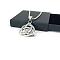 Minimalist Stainless Steel Trinity Knot Pendant Necklaces, Stainless Steel Color
