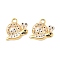 304 Stainless Steel Pendants, Snail, with Enamel, Real 18K Gold Plated, 16.5x19x2mm, Hole: 2.2mm