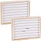 NBEADS 2 Pcs PU Leather Rings Displays Tray, 7 Slots Ring Earring Storage Holder Bracelets Necklaces Jewelry Display Organizer for Jewelry Retail Display Selling, White, 7.08x9.48x1.22