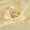 Stainless Steel Rhinestone Heart Cuff Rings for Women, Real 18K Gold Plated
