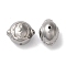 Non-Tarnish 304 Stainless Steel Beads, Flat Round, Stainless Steel Color, 11x13.5x10mm, Hole: 1.2mm