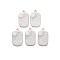 Non-Tarnish 201 Stainless Steel Pendants, Rectangle with Sun, Stainless Steel Color, 25x14x1.5mm, Hole: 1.8mm