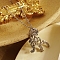 Non-Tarnish Stainless Steel Color Stainless Steel Pendant Necklace, Origami Animal, Dinosaur, 17.72 inch(45cm), Pendant: 20x28mm