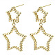 Серьги-гвоздики из латуни KK-N232-104G-NF-4