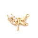 Кулоны со стразами и кристаллами из латуни KK-E793-05G-2