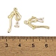 Латунные микропаве прозрачные подвески с фианитом KK-L212-06G-3