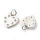 Латунные микропаве прозрачные подвески с фианитом ZIRC-P094-22P-RS-2