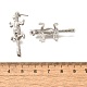 Латунь серьги EJEW-B118-02P-5