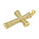 Подвески из кубического циркония с покрытием из латуни KK-U029-02G-01-2