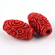 Вырезанные киноварь бусины CARL-Q004-76B-3