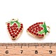 Rhinestone сплава и эмали подвески PALLOY-T092-42G-02-3